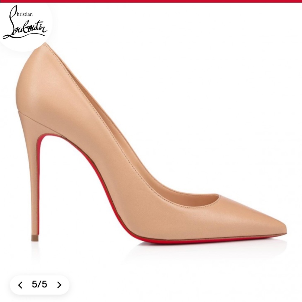 Christian Louboutin Kate nude pumps - 100 mm heel height - size 37